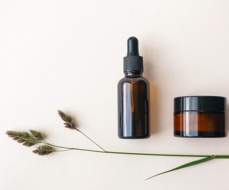 Natural cosmetic products photoshoot