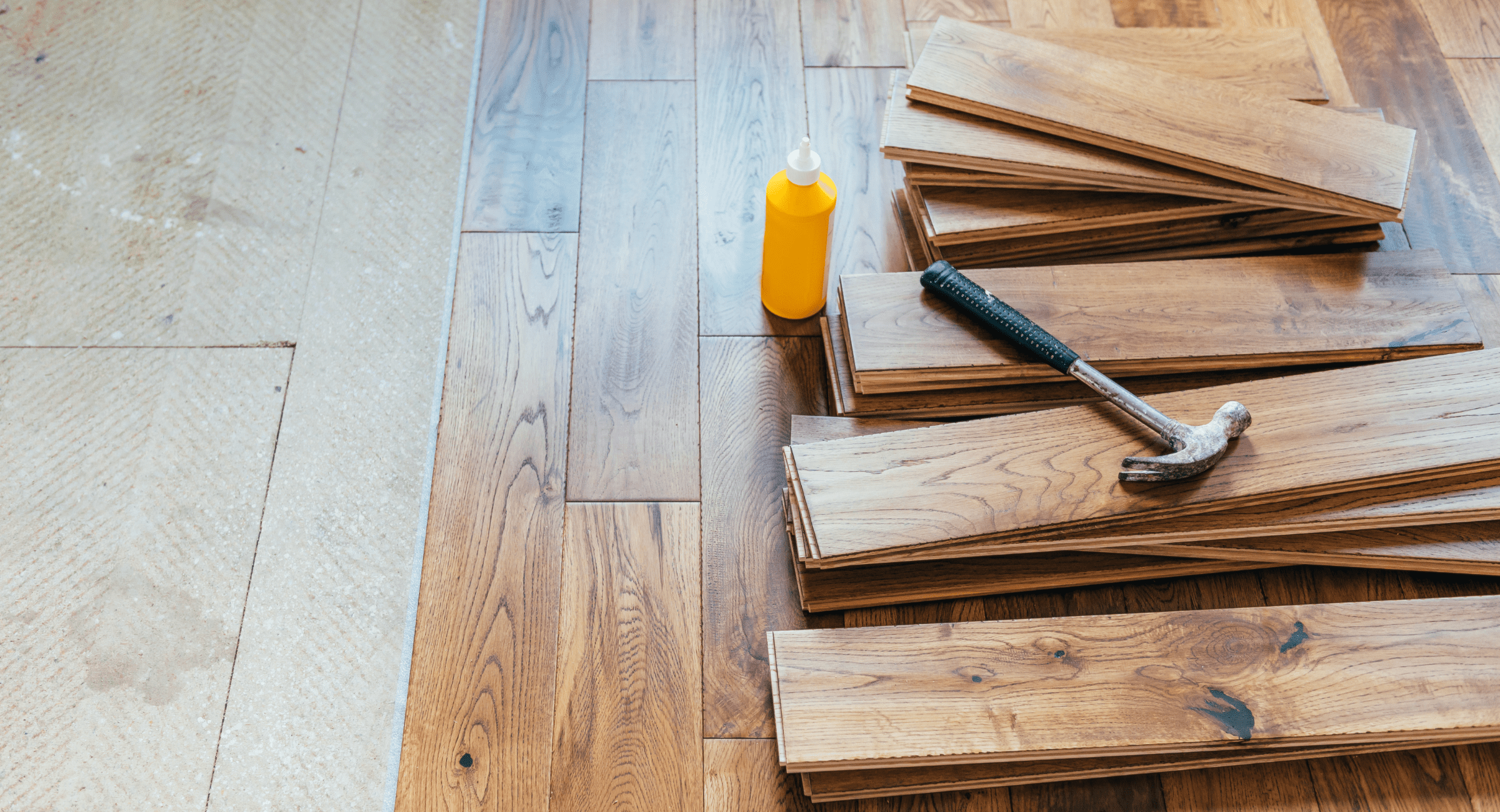 A wooden floor