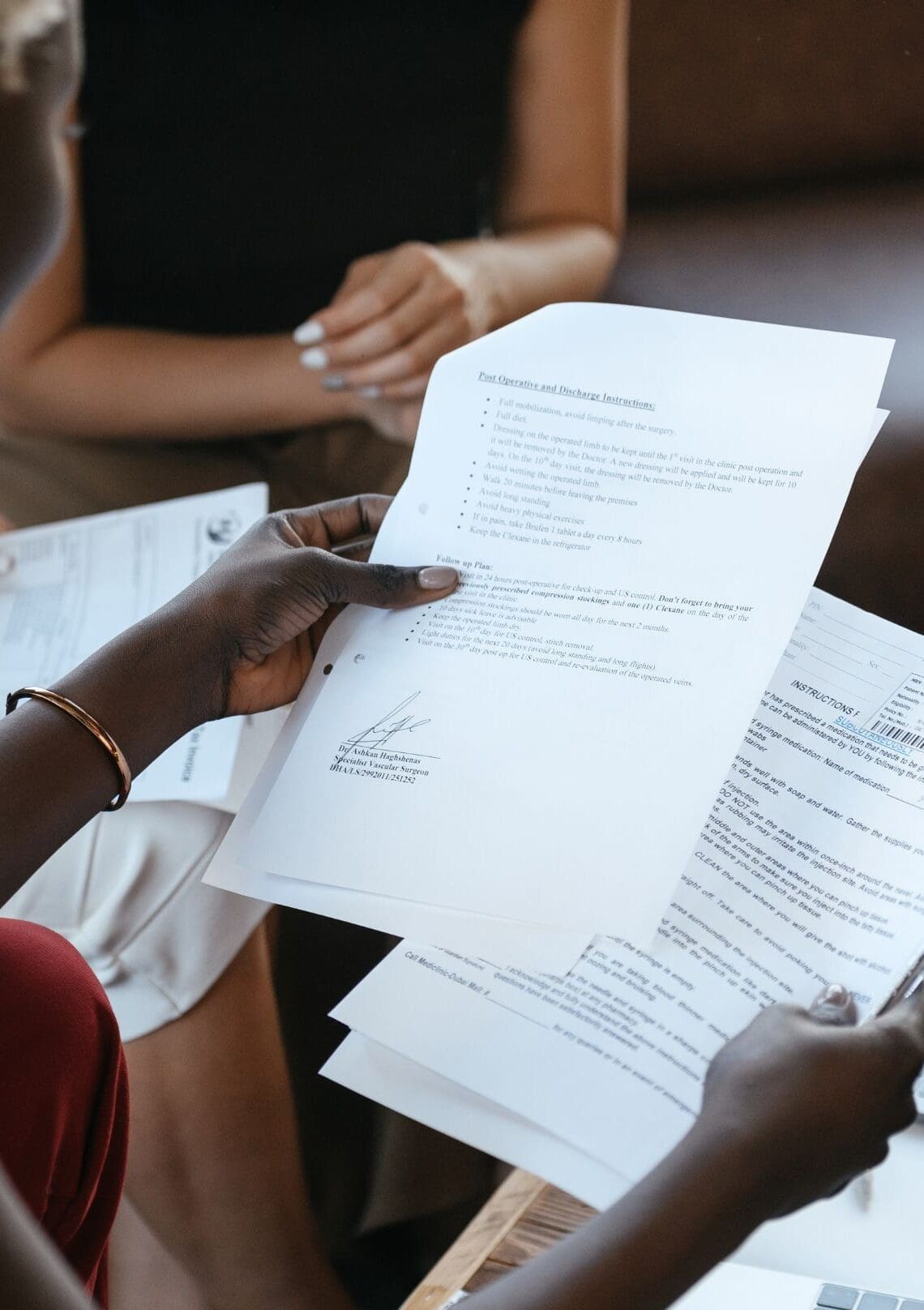 Discussing the contract