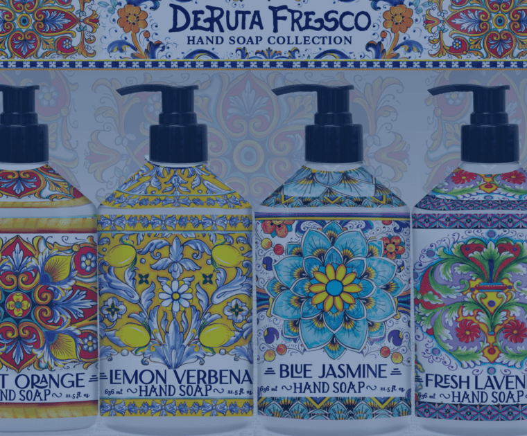 Deruta Fresco hand soap collection