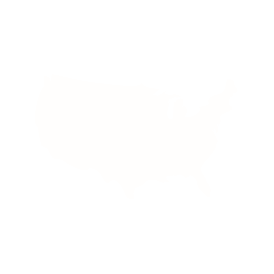 USA-map A white map of the USA