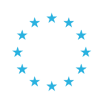 A blue flag representing the European Union