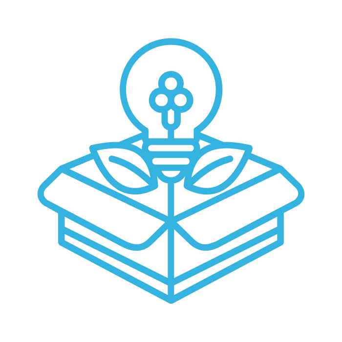 careers-icons-3-active A blue icon of lightbulb in a box