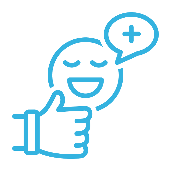 careers-icons-4-active A blue icon of person acknowledge her speaking skills