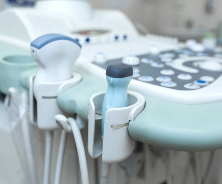 A medical device placed on a table